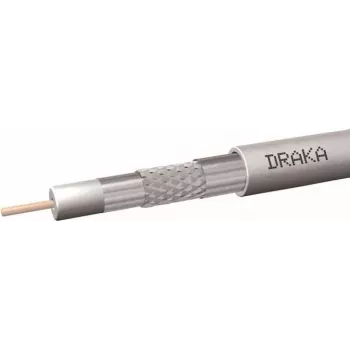 Câble coaxial Draka Coax10AD10SAL 75 Ohm 100 m couronne blanc PE 60014932