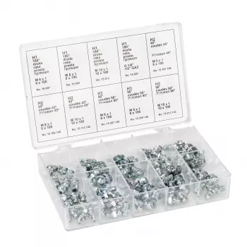 PRESSOL boîte d'assortiment de graisseurs, 70 pièces (16 092)