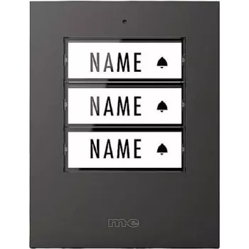 M-E Modern-Electronics 41307 émetteur de sonnette sans fil éclairé avec plaque nominative