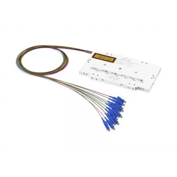 Cassette d'épissure METZ CONNECT OpDAT VS12xLCUPC OS2 à sertir avec connecteurs LC 150929JO00-E