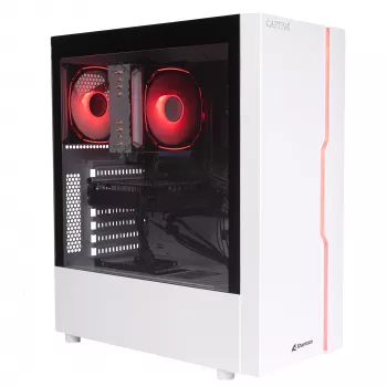 PC professionnel/bureau Captiva R10-3801 (Ryzen 5 3400G/SSD 500 Go/16 Go/WLAN/Windows 11 Home 64 bits) (103801)