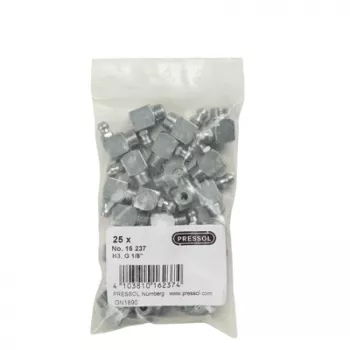 Graisseur conique Pressol H3-90°, G 1/8, acier zingué, lot de 25 (16 237)