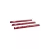 Reliures à peigne plastique LMG 19 mm rouges lot de 100 (BRP190-RO)
