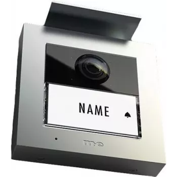 m-e modern-electronics VS-21 S Vistasmart Video Door Intercom Outdoor Unit, LAN/WLAN, Silver 41362