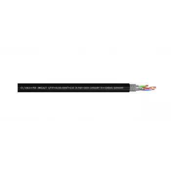 Cordial 15581 Câble patch CAT 7a S/FTP, RJ45, 10 m, noir, gaine PUR