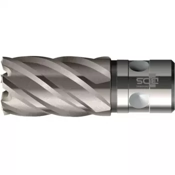 Foret à noyau BDS KBK-F 014 HSS-Co 8 % 14 mm avec queue QuickIN, profondeur de coupe 35 mm