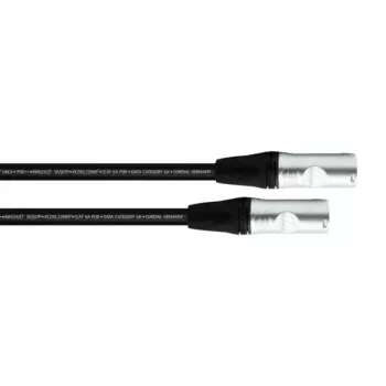 Câble patch Cordial 15621 CAT 6a SF/UTP, 3 m, noir, gaine PUR
