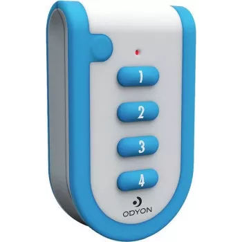 Émetteur manuel radio m-e modern-electronics Odyon ODYON pro HS-4 4 canaux avec contrôle de réception, 868,3 MHz, portée 1000 m, code roulant, IP54, pile CR2032 56502