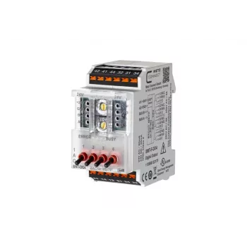 METZ BMT-F-DO4 BACnet MS/TP Field Device with 4 Relay Outputs, 4 Universal Inputs, 2 Analog Outputs, RS485, DIN Rail Mount, 24V AC/DC 110886132170