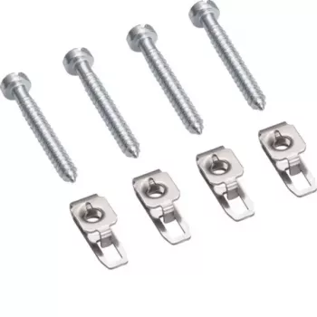Support de montage pour rail DIN Hager ZZ44SF, lot de 4, gris