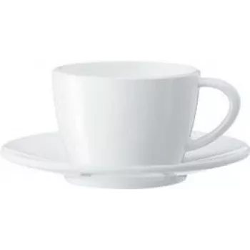 Ensemble de tasses à cappuccino JURA, 2 tasses et soucoupes en porcelaine, 180 ml, blanc 66501