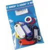 10 porte-clés WEDO 262 avec crochets en S, couleurs assorties, 10 pièces