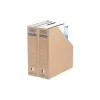 Bac à revues ELBA tric System A4 brun naturel avec trou pour doigt et étiquette de dos imprimée 83521