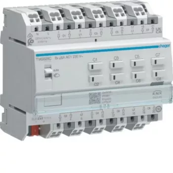 Hager TYAS628C 8-Channel Roller Shutter/Blind Actuator KNX 230V