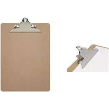 MAULclassic porte-bloc A4, panneau de fibres dures, pince métallique, marron 2392570