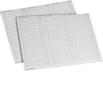 HAGER uniZ ZZ90A feuilles de marquage A4 blanches, 10 feuilles