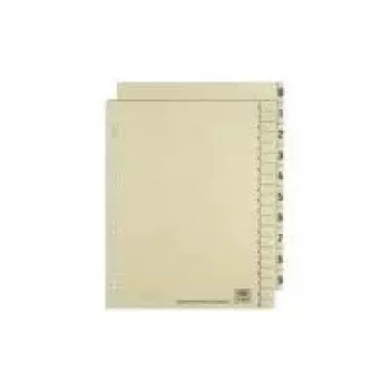 Intercalaires ELBA, imprimés recto-verso, chamois, 240 x 300 mm, carton kraft 200 g/m², perforations renforcées (06455)