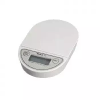 MAULoval pèse-lettres numérique 2000g avec commande à un bouton, argent 1622002