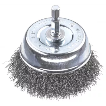 Brosse boisseau kwb - nœud torsadé - 0,3 mm - 6 mm - 7,5 cm - métal - pierre - métal (606330)