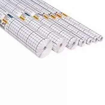 Film de protection de livres HERMA, auto-adhésif, 400 mm x 25 m, transparent, PP brillant, lignes de repère 7025
