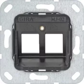 Cadre de montage GIRA Tragring 560200 Modular Jack 2 2 postes