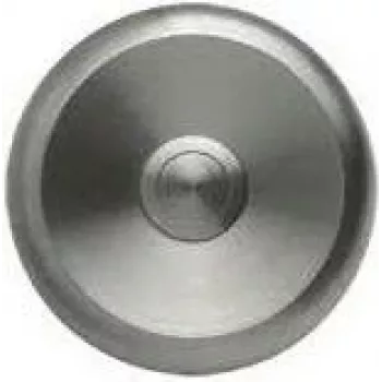 Bouton de sonnette rond en acier inoxydable Grothe ETA S 100, 80 mm, encastré, contact NO 55540