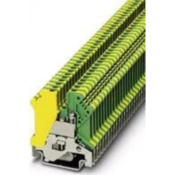 Borne PE PHOENIX CONTACT USLKG 3, vert-jaune, raccordement à vis, 2,5 mm², montage sur rail DIN 441083