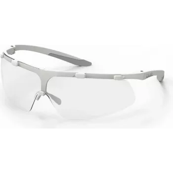 Lunettes de protection Uvex Super Fit ETC 9178 avec protection anti-buée et UV, verres clairs, monture anthracite/bleue 9178415