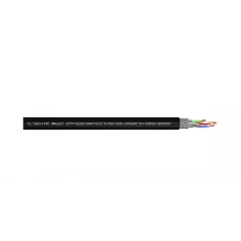 Câble patch Cordial 15588 CAT 7a S/FTP, RJ45, 1 m, noir, PUR