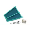 Support de serre-câbles adhésif HellermannTyton MB4A, polypropylène vert, 130 x 65 mm, pour serre-câbles jusqu'à 10 mm de large, 1 pièce 435-00659