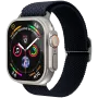 Bracelet tissé VONMÄHLEN pour Apple Watch 40/41/42 mm, bleu marine