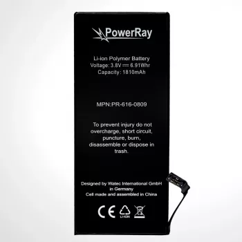 PowerRay Battery PR-616-0809 for iPhone 6, 1810 mAh, Bulk