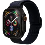 VONMÄHLEN Woven Loop pour Apple Watch 44/45/46/49 mm, Navy Black