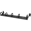 Panneau de gestion des câbles 19 inch 1U IT-BUDGET avec 5 supports de câbles décalés à l'avant - noir 90ITBKMAKB1HES