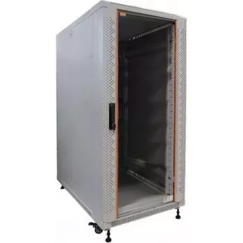 Rack serveur 19 inch IT-BUDGET SRK - 27U - 600x1000 mm - porte verre/acier - préassemblé - gris clair 99ITB19SRK27610GGNM