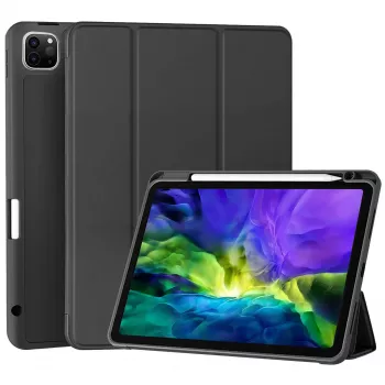 Étui à rabat MRDISC pour Apple iPad Pro M4 - noir TPU MG-FLIPIPADPM4