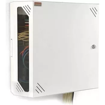Armoire réseau murale 19 inch IT-BUDGET - installation verticale 19 inch gain de place - 3U+2U - blanche (90ITBV19WS3W)