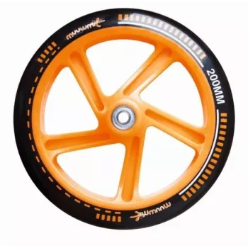 Trottinette en aluminium MUUWMI AU 116 200 mm noir/orange