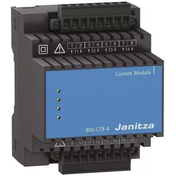 Module de mesure de courant multicanaux Janitza 800-CT8-A, 8 canaux, 1A/5A, rail DIN 5231230