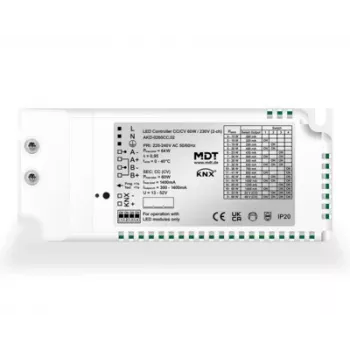 Variateur LED MDT CC/CV 60 W/230 V 2 canaux AKD-0260CC.02