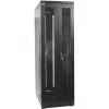 Ensemble complet de baie serveur 19 pouces IT-BUDGET 42U 600x800 mm doubles portes perforées 4 ventilateurs actifs PDU étagères flatpack noir 90ITB19SRK4268DTS
