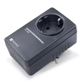 Limiteur de courant d'appel H-Tronic 1114730 SCL 3680 IP20, 16 A, 3680 W, adaptateur prise Schuko, noir