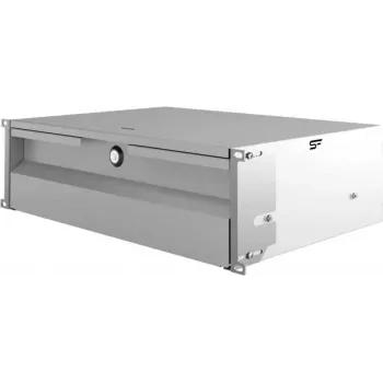 Tiroir verrouillable 19 pouces IT-BUDGET 3U pour petits appareils, documents, outils - gris clair (90ITBSL3HEG)