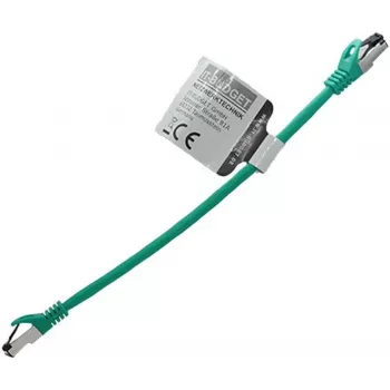 Câble de brassage premium IT-BUDGET tout cuivre - Flex AWG 26 - Cat.8.1 - 2000 MHz - sans halogène - PoE+ - 40 Gbit - vert - 0,25 m (90ITBFLEX81PK025GR)