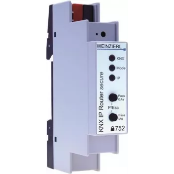 Weinzierl KNX IP Router 752 secure, routeur/interface IP KNX, 1 TE, 18 mm, 5249
