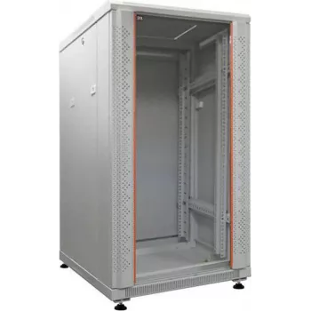 Armoire réseau 19 pouces IT-BUDGET SRK - 18U - 600x800 mm - porte en verre/acier - flatpack - gris clair 90ITB19SRK1868GGN