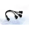 Câble en Y PWM Inter-Tech AC PWM-Y-3 pour trois ventilateurs, 4 broches, 15 cm 88885652