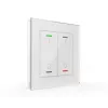 Bouton-poussoir en verre MDT BE-GTL2TW.B1 Light II 2 voies RGBW avec capteur de température blanc