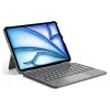 Étui clavier avec touchpad DIGISTOR HK Inateck KB04122 pour iPad 11 inch A16 / Air M3-M2 / Pro, amovible, rétroéclairé, disposition QWERTZ allemande, gris graphite