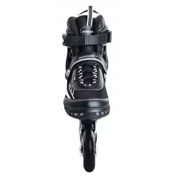 Rollers MUUWMI AU 442, taille EU 42, noir/blanc, roulements ABEC 7, roues 80 mm, châssis aluminium